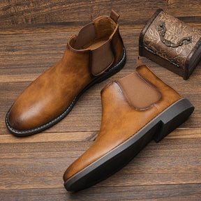 Bota Chelsea Masculina Original em Couro e Palmilha Ortopédica - Lojas Promorin