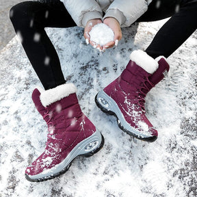 Bota de Inverno Neve de Lã a Prova D'água