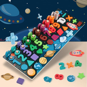 Brinquedo pré-escolar educativo de madeira Montessori