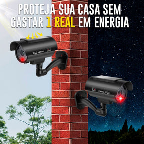 Câmera de Energia Solar FullHD 4K a Prova D'água - Fake Cam