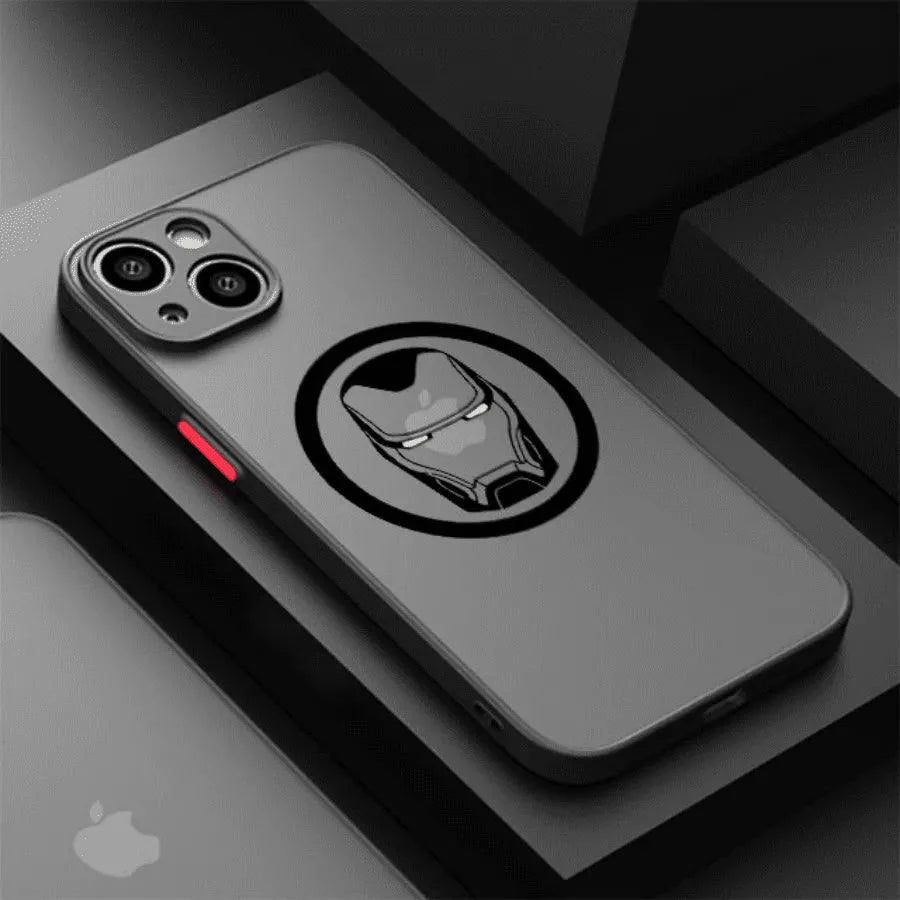 Capinha Iphone Marvel Superheroes Logo Translúcida - Case de Alta Proteção e Resistência - Lojas Promorin