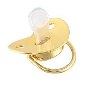 Chupeta Ouro Bling com a Letra Inicial do Seu Bebê - Lojas Promorin