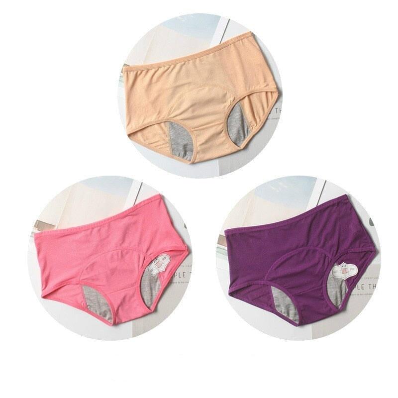 COMPRE 1 LEVE 3 - Calcinha Absorvente Basic - Fluxo Noturno - Lojas Promorin