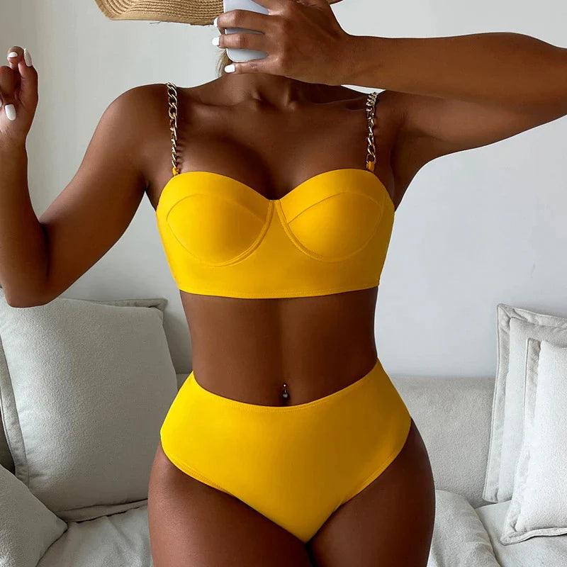 Conjunto de Biquíni com Correias - Lojas Promorin