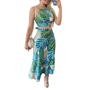 Conjunto Feminino Cropped e Saia - Rebeca
