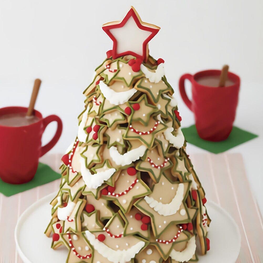 Conjunto Moldes para Biscoitos - Árvore de Natal 3D ( 6 Peças ) - Lojas Promorin