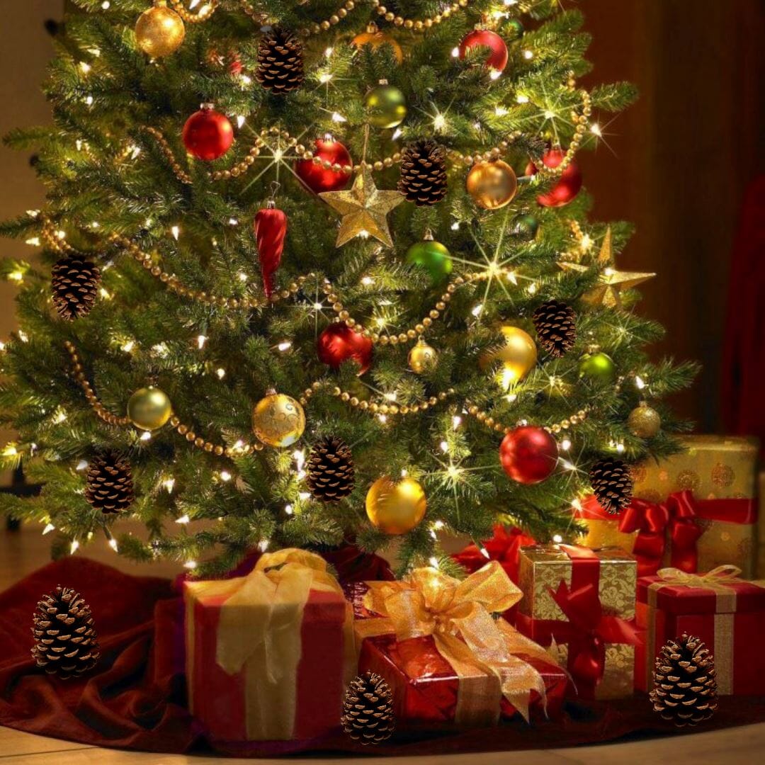 Decoração Arvore de Natal Kit com 10 Peças