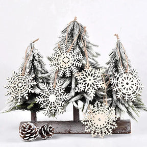 Enfeites para Árvore de Natal Flocos de Neve - Kit com 24 unidades - Lojas Promorin