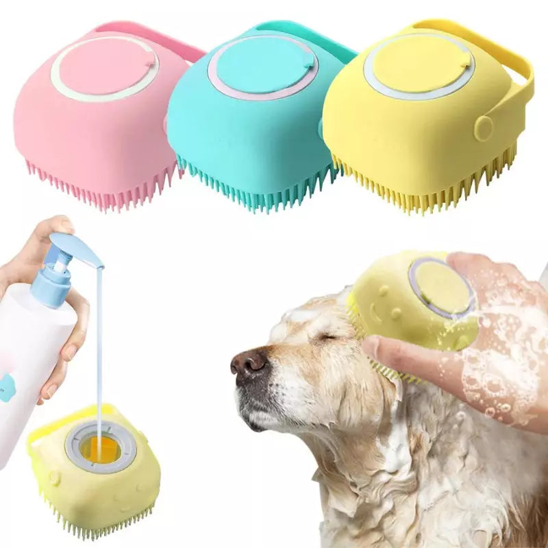 Escova de Banho Pet 2 em 1