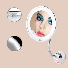 Espelho Led Maquiagem com Ventosa 360 graus