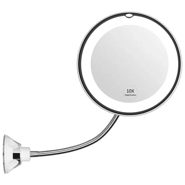 Espelho Led Maquiagem com Ventosa 360 graus
