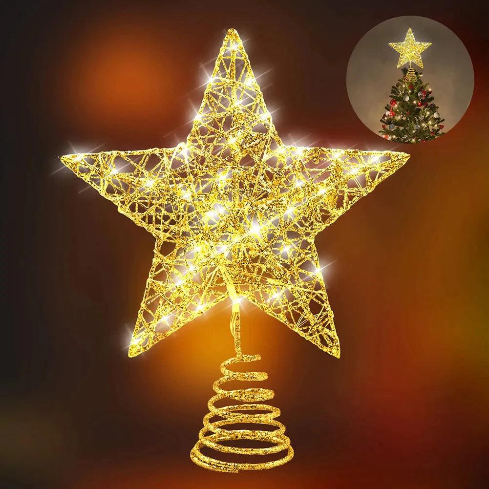 Estrela para Árvore de Natal - Com Luzes Led - Lojas Promorin