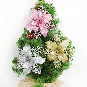 Flores Natalinas Artificiais - Kit com 5 Flores - Lojas Promorin