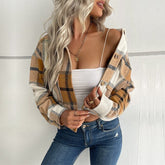 Nova Jaqueta Feminina Xadrez - Moda Inverno