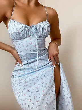 Vestido Midi Estampado Floral - Loren Primavera Verão
