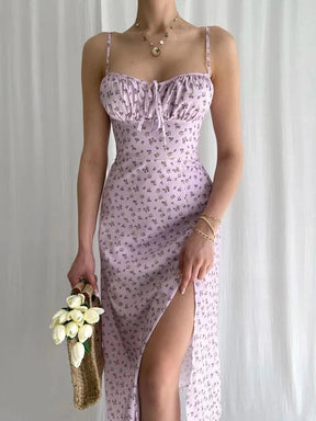 Vestido Midi Estampado Floral - Loren Primavera Verão