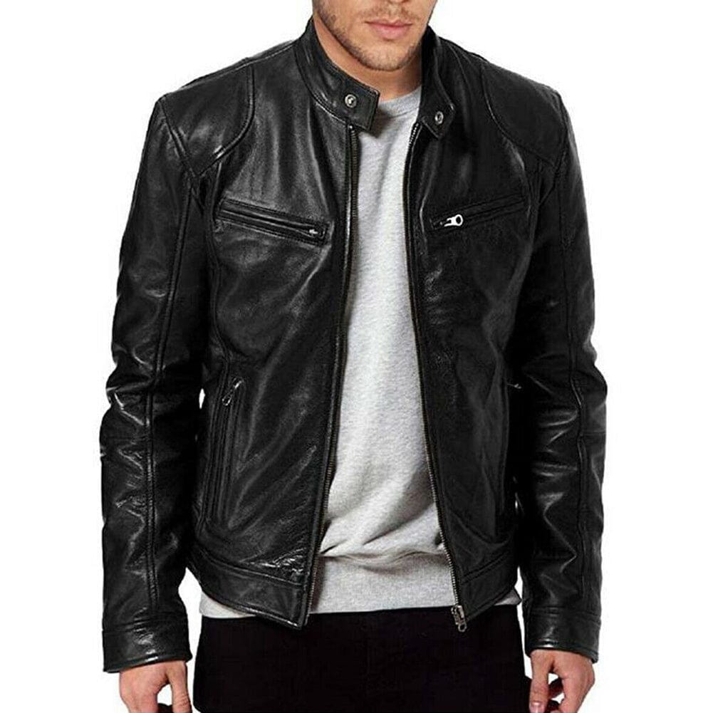 Jaqueta de couro Masculina Vintage
