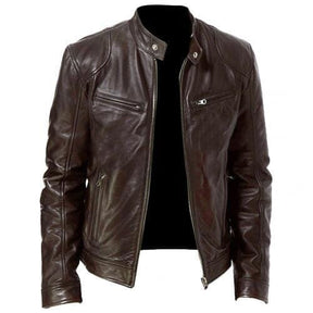 Jaqueta de couro Masculina Vintage