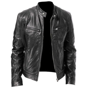 Jaqueta de couro Masculina Vintage