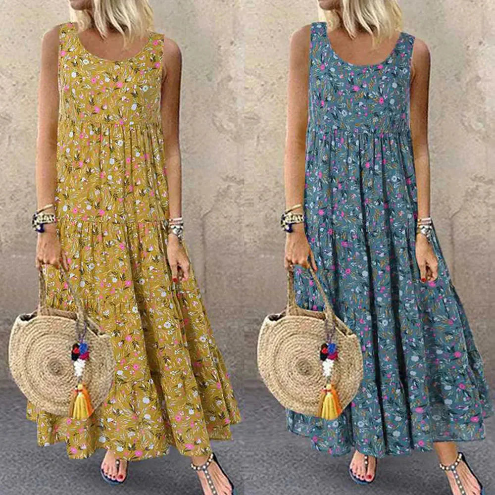 Vestido Feminino Longo Floral - Mariah