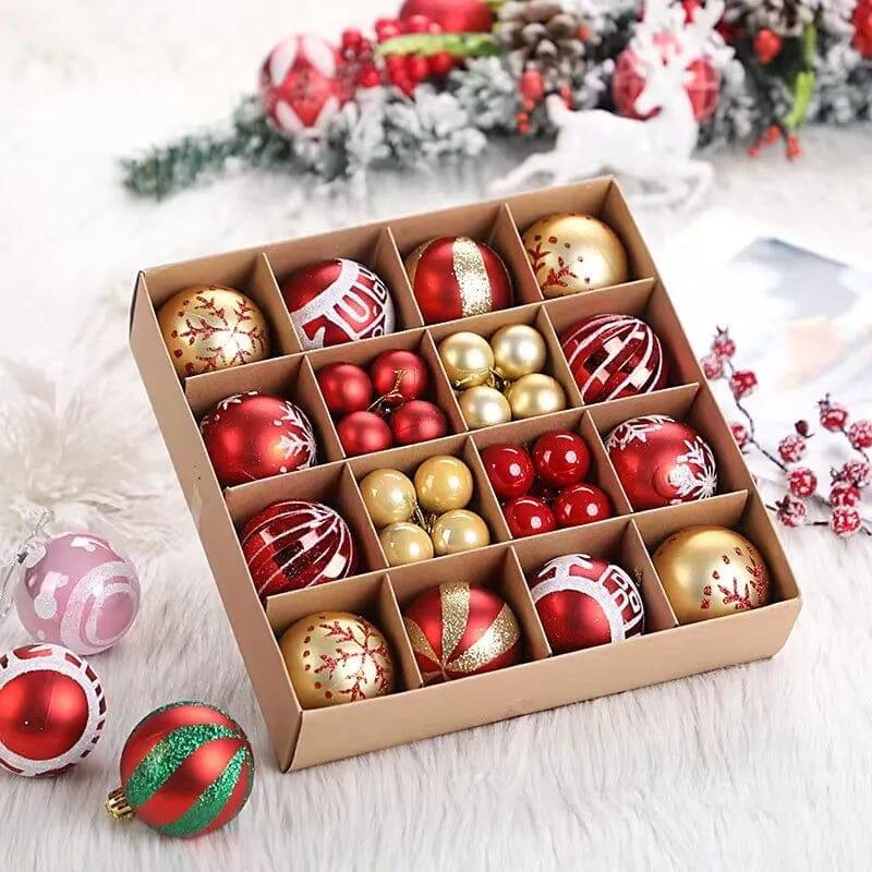 Kit Bolas Natalinas Decoração para Natal - ( 42 Unidades ) - Lojas Promorin