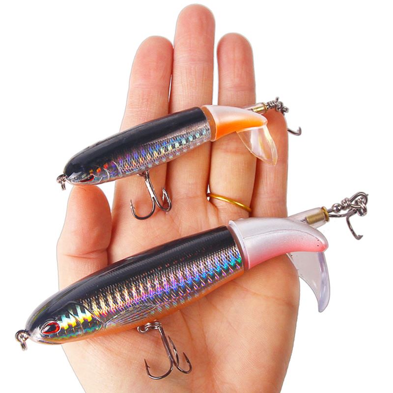 Kit Iscas Artificiais Giratória para Pesca