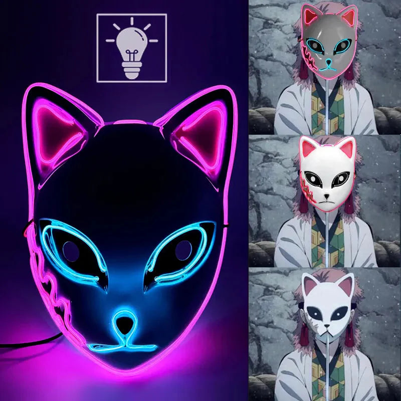 Máscara para Carnaval com Led - GlowFest