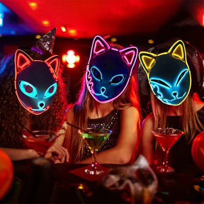 Máscara para Carnaval com Led - GlowFest
