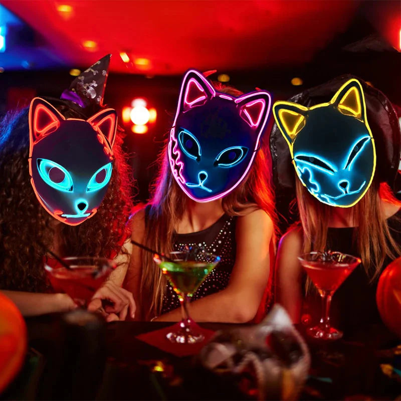 Máscara para Carnaval com Led - GlowFest