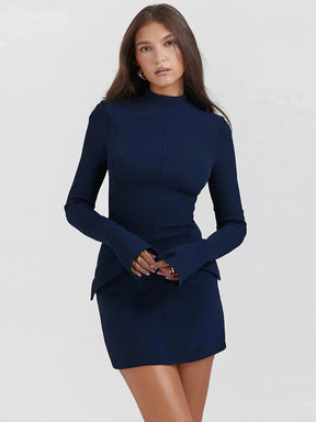 Mini Vestido Chique Outono 2024