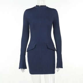 Mini Vestido Chique Outono 2024