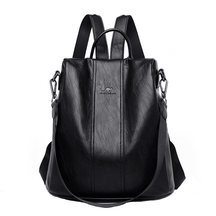 Mochila Feminina Anti Furto de Couro Carolina™ - Lojas Promorin