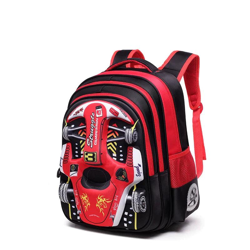 Mochila Infantil Carro de Corrida 3D - Seja o Mais Rápido da Turma - Lojas Promorin
