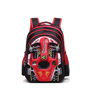 Mochila Infantil Carro de Corrida 3D - Seja o Mais Rápido da Turma - Lojas Promorin