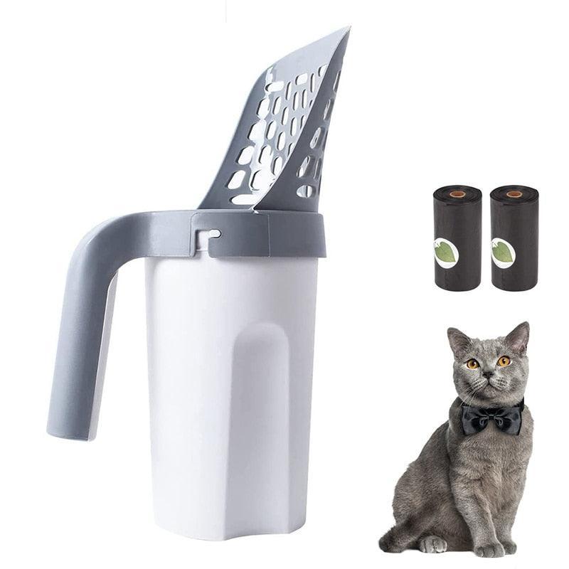 Pá Higiênica Para Gatos CAT POOP Com Sacos Embutidos Autolimpante - Lojas Promorin