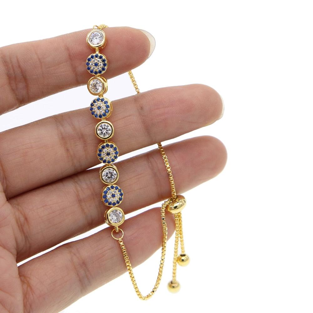 Pulseira Olho Grego com Cristais - Lojas Promorin