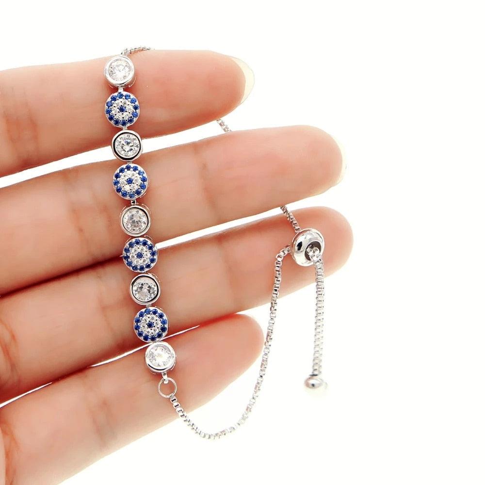 Pulseira Olho Grego com Cristais - Lojas Promorin