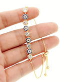 Pulseira Olho Grego com Cristais - Lojas Promorin