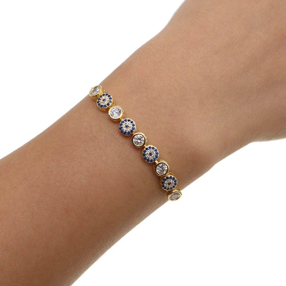 Pulseira Olho Grego com Cristais - Lojas Promorin