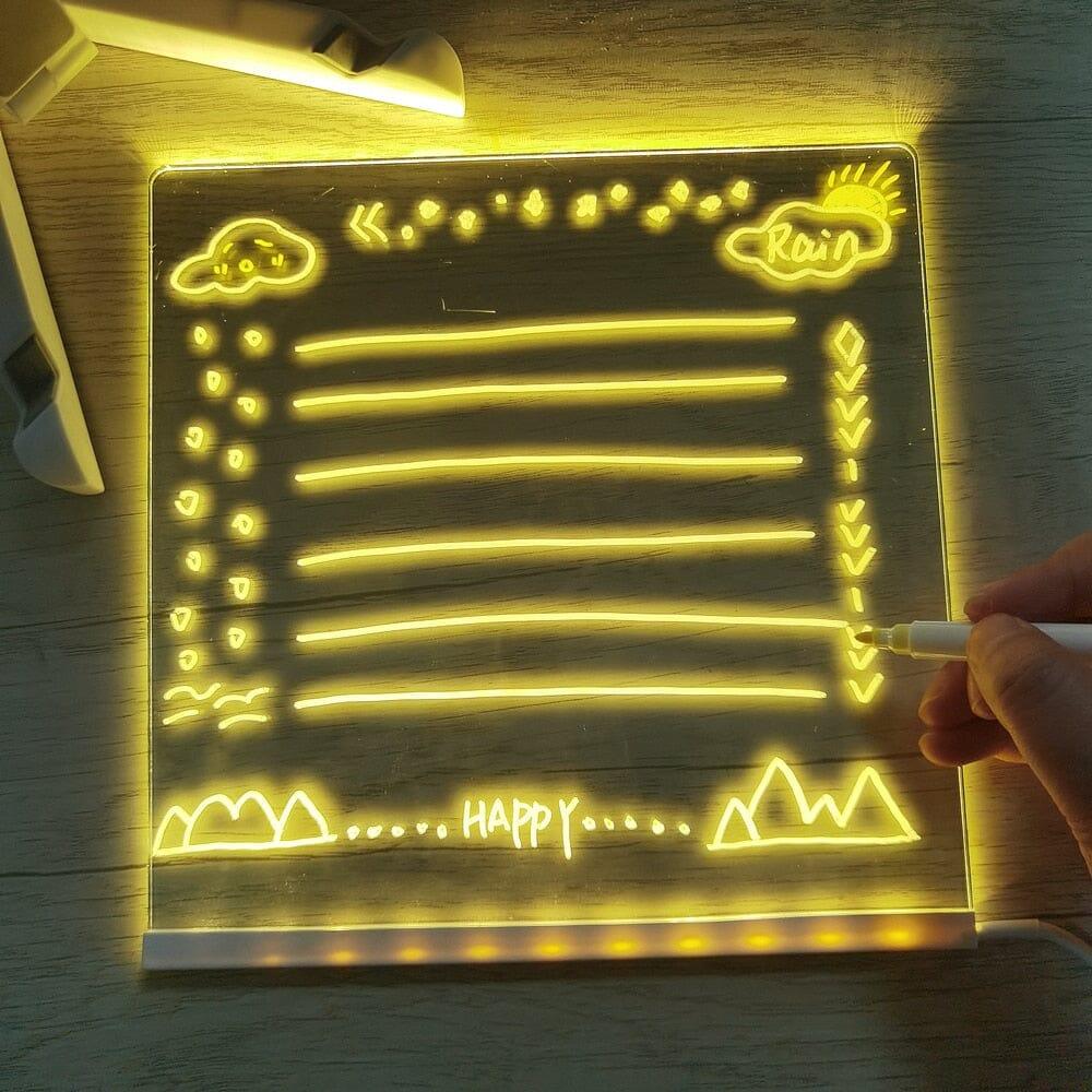 Quadro de Desenhos LED + 12 Canetinhas Grátis - Lojas Promorin