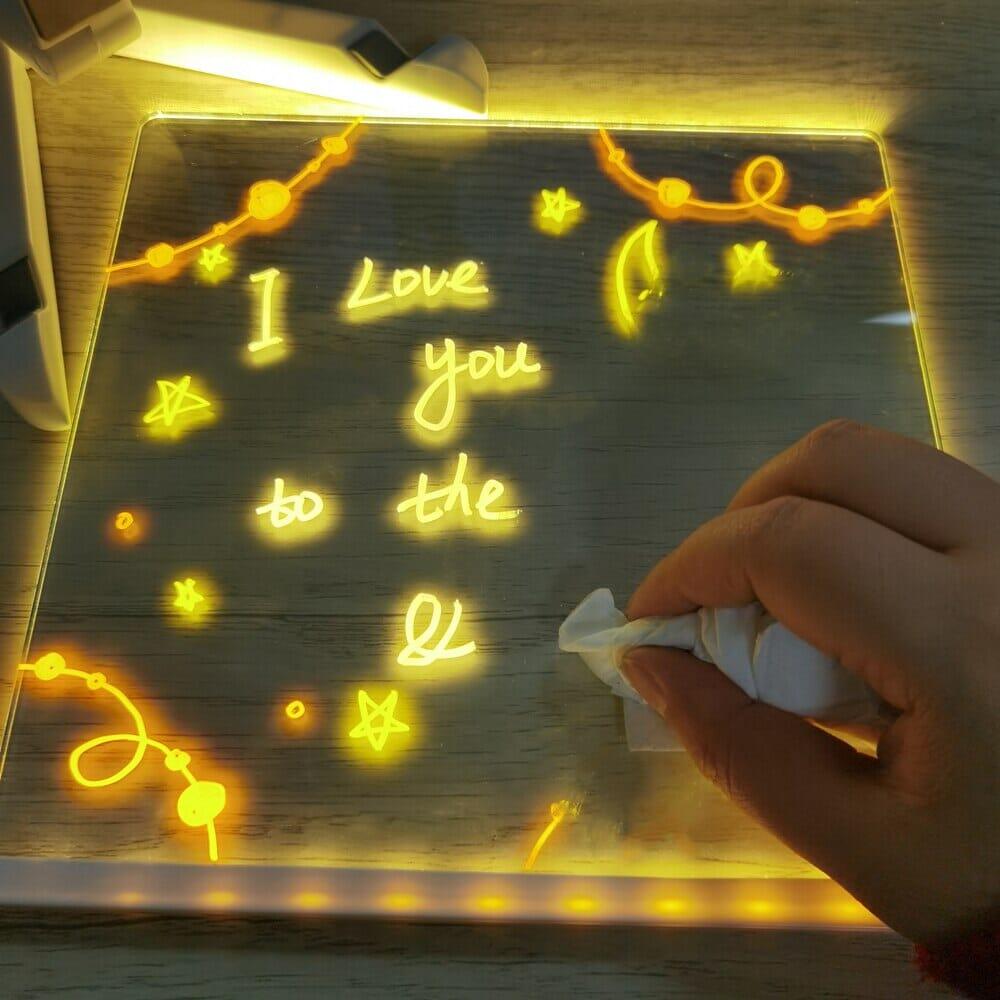 Quadro de Desenhos LED + 12 Canetinhas Grátis - Lojas Promorin