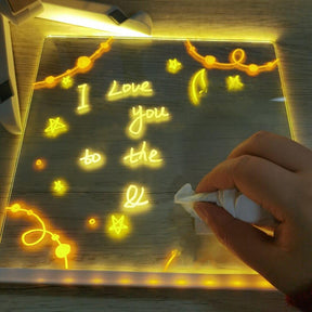 Quadro de Desenhos LED + 12 Canetinhas Grátis - Lojas Promorin