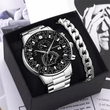 Relógio Masculino Gold Luxo com Pulseira de BRINDE! - Lojas Promorin
