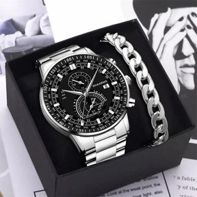 Relógio Masculino Gold Luxo com Pulseira de BRINDE! - Lojas Promorin