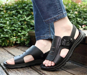 Sandália Masculina de Couro - Lojas Promorin