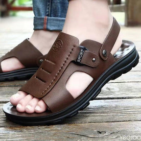 Sandália Masculina de Couro - Lojas Promorin