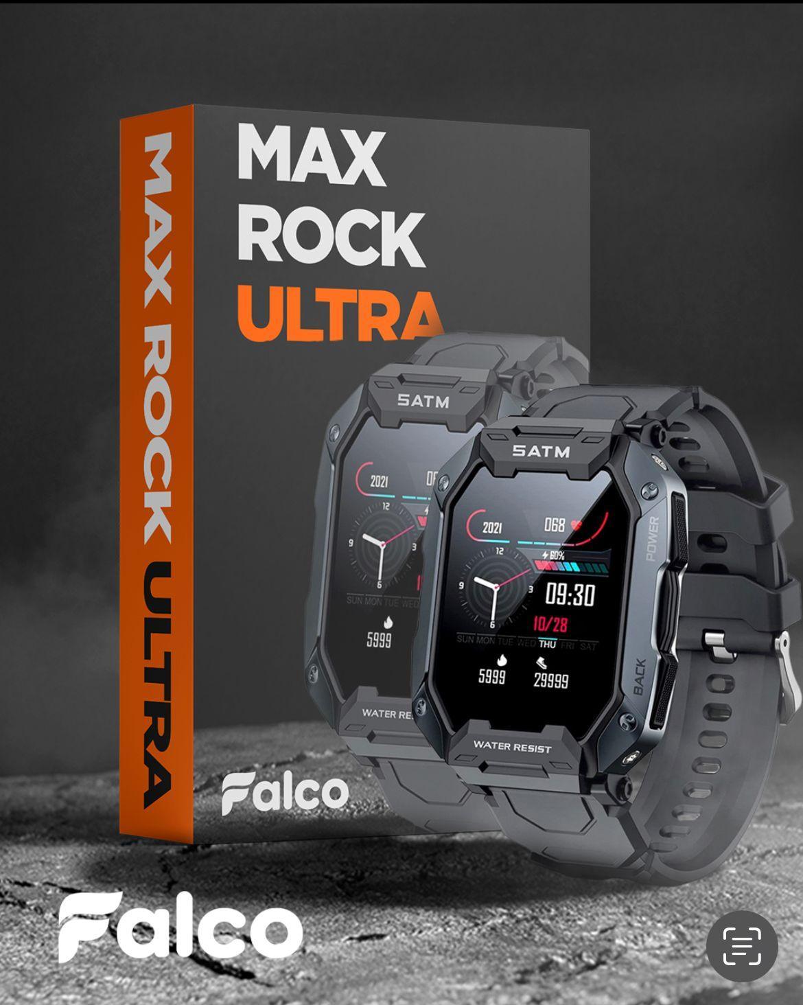 SmartWatch Max Rock Ultra + 2ª Pulseira (Brinde!) + Película Protetora (Brinde!) - Lojas Promorin