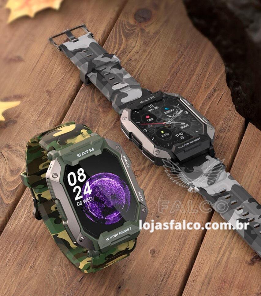 SmartWatch Max Rock Ultra + 2ª Pulseira (Brinde!) + Película Protetora (Brinde!) - Lojas Promorin