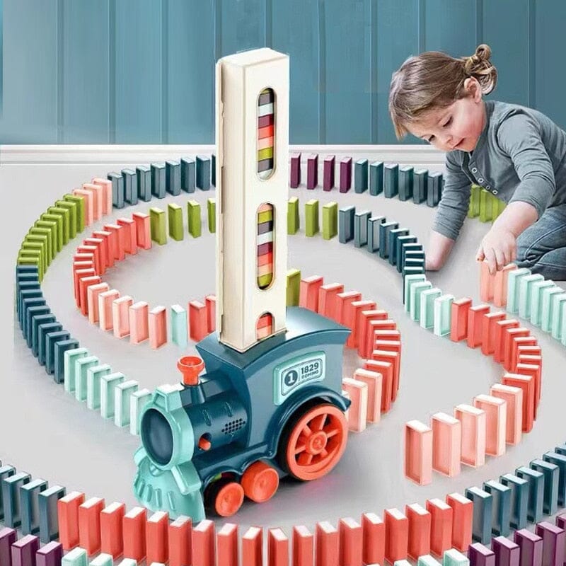 Trenzinho de Brinquedo com Conjunto de Dominós