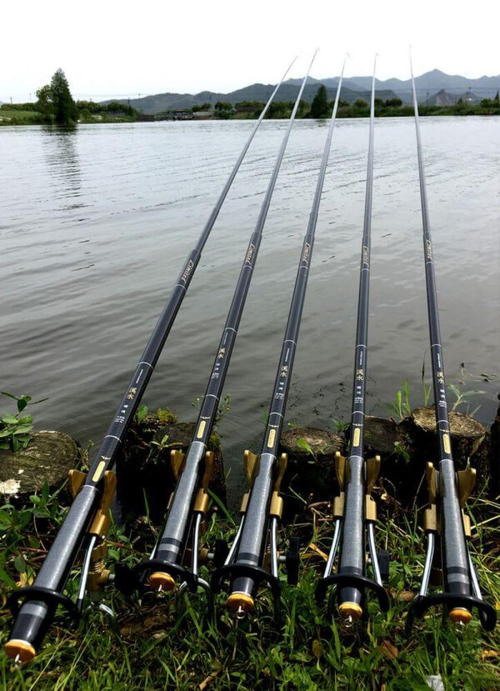 Vara de Pesca Fibra de Carbono Telescópica Ultra Leve 3,6 a 7 metros - Lojas Promorin